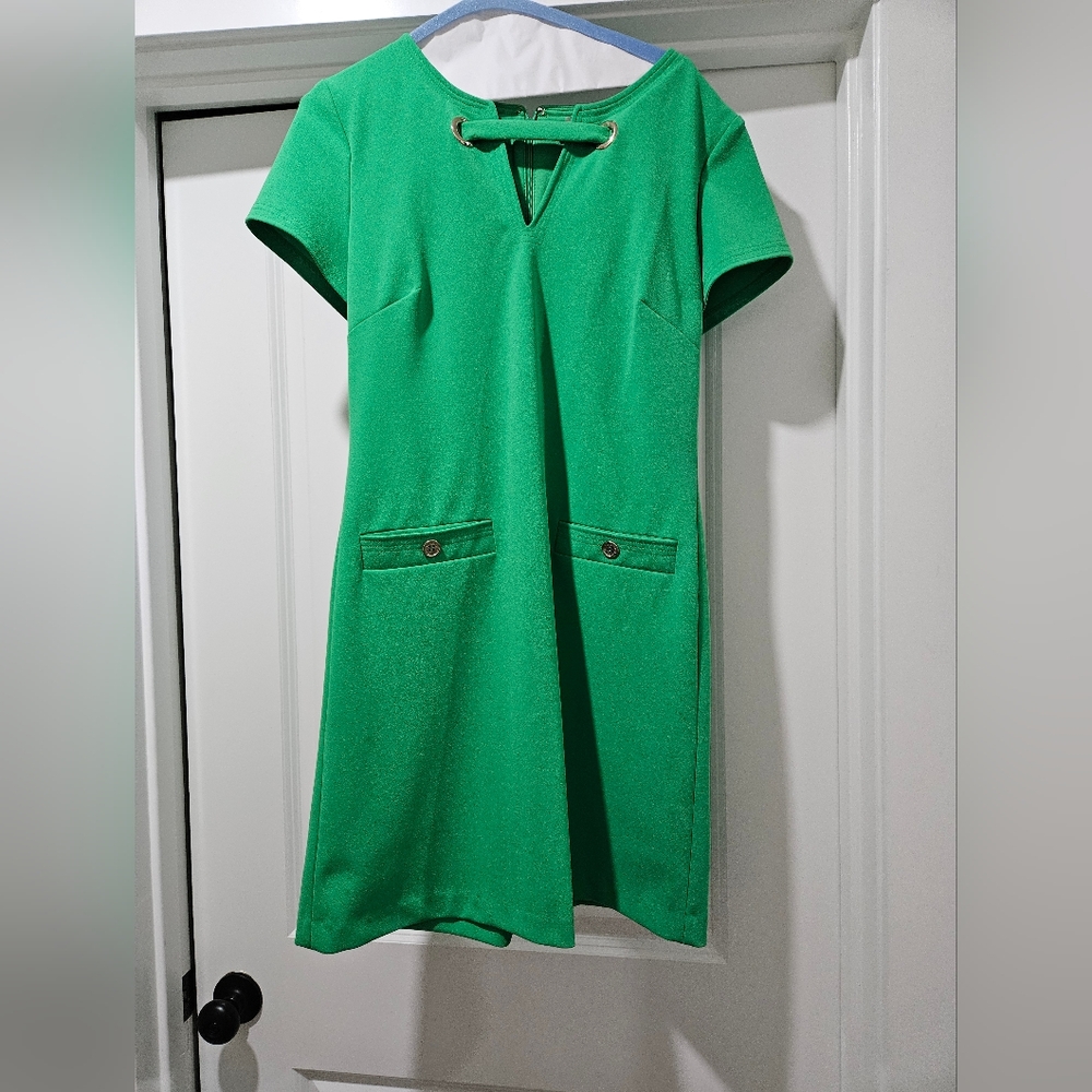 Tommy Hilfiger Elegant Green Dress - Size 8